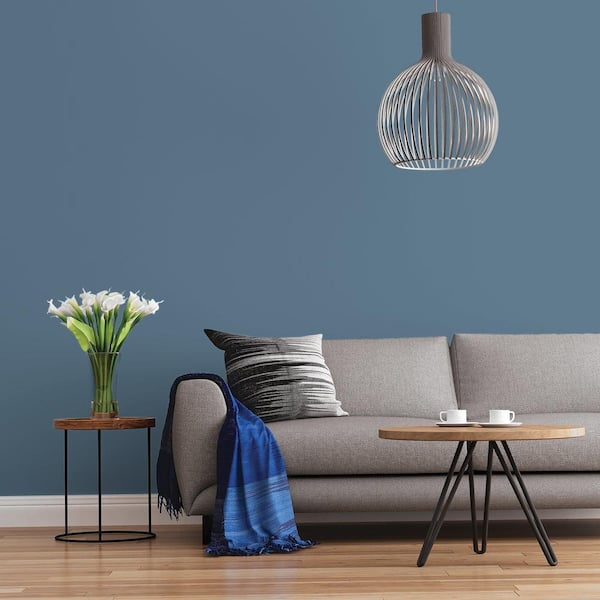 matte blue wall paint