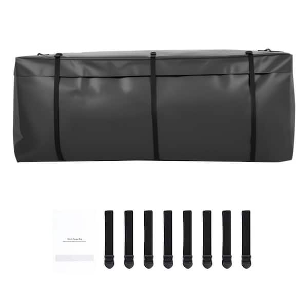Hitch Cargo Carrier Bag, 840D PVC, 46.65 x 20.08 x 19.69 in. (12 cu. ft. ), Heavy Duty Cargo Bag for Storage with Straps