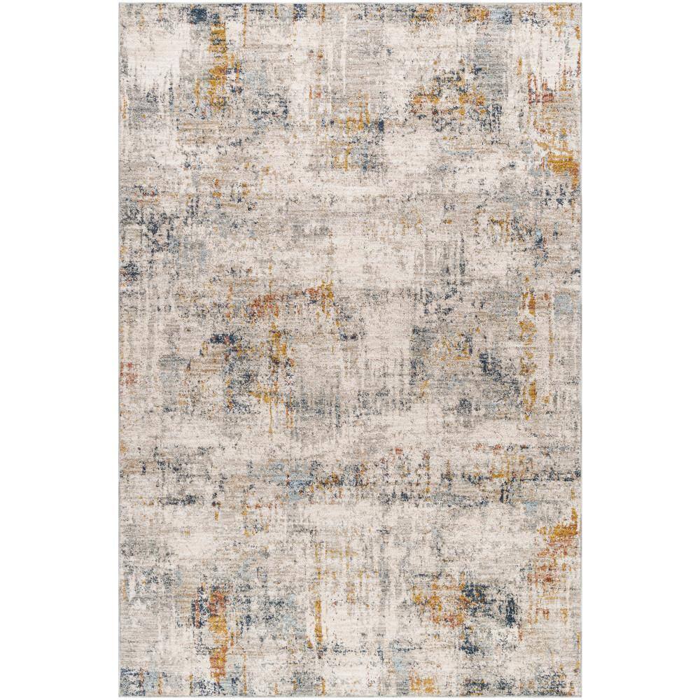 Livabliss Beckham Grey/Multi Abstract 8 ft. x 10 ft. Indoor Area Rug ...