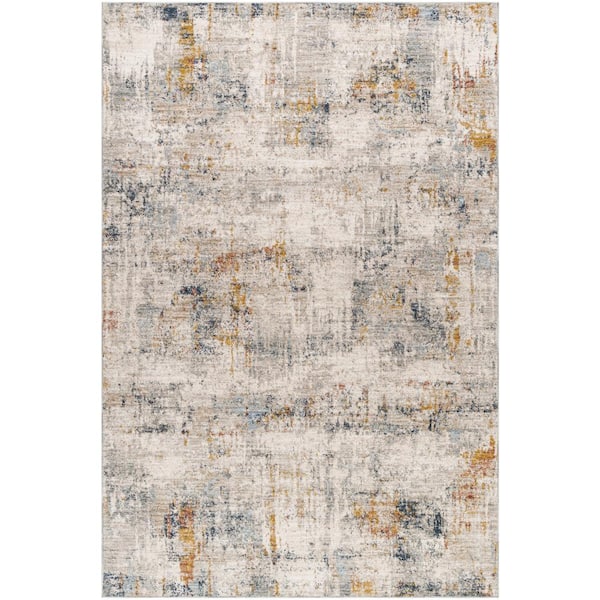 Livabliss Beckham Grey/Multi Abstract 8 ft. x 10 ft. Indoor Area Rug