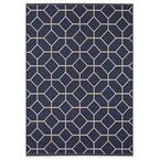 Kensington Navy 8 ft. x 10 ft. Indoor/Outdoor Area Rug