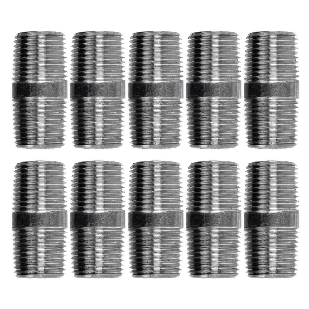 1/2 in. x 1-1/2 in. Black Industrial Steel Grey Plumbing Nipple (10-Pack) price history on PriceWatchPro