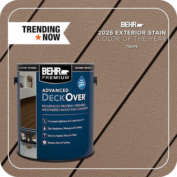 1 gal. #SC-153 Taupe Textured Solid Color Exterior Wood and Concrete Coating