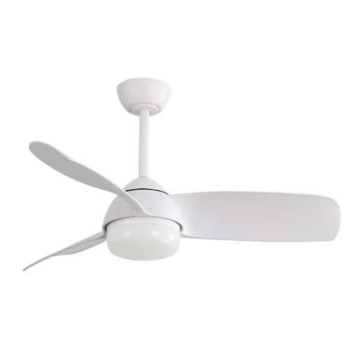 42 in. Indoor White ABS LED Ceiling Fan with 3 Color Dimmable Ceiling Fans with Lights and Remote Control Lighting