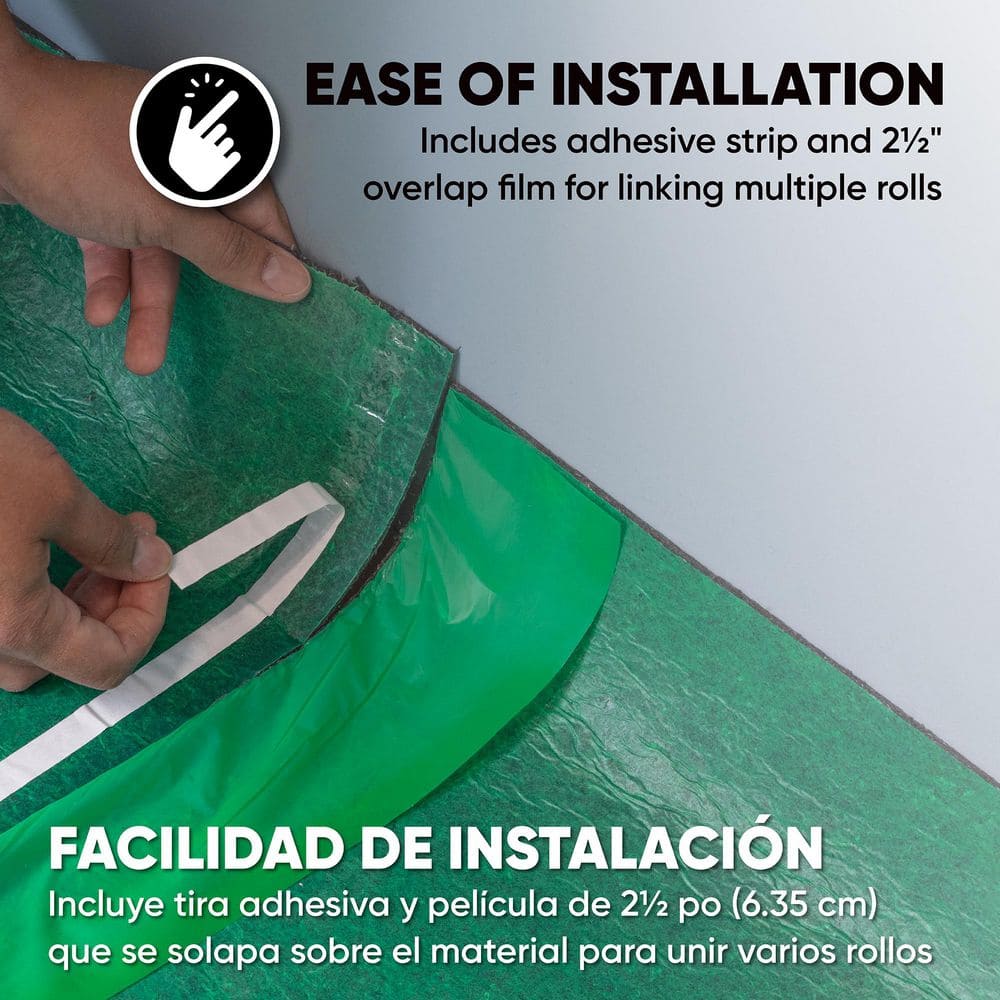 Roberts 70-190 Green and Brown Recycled Felt Underlayment Roll