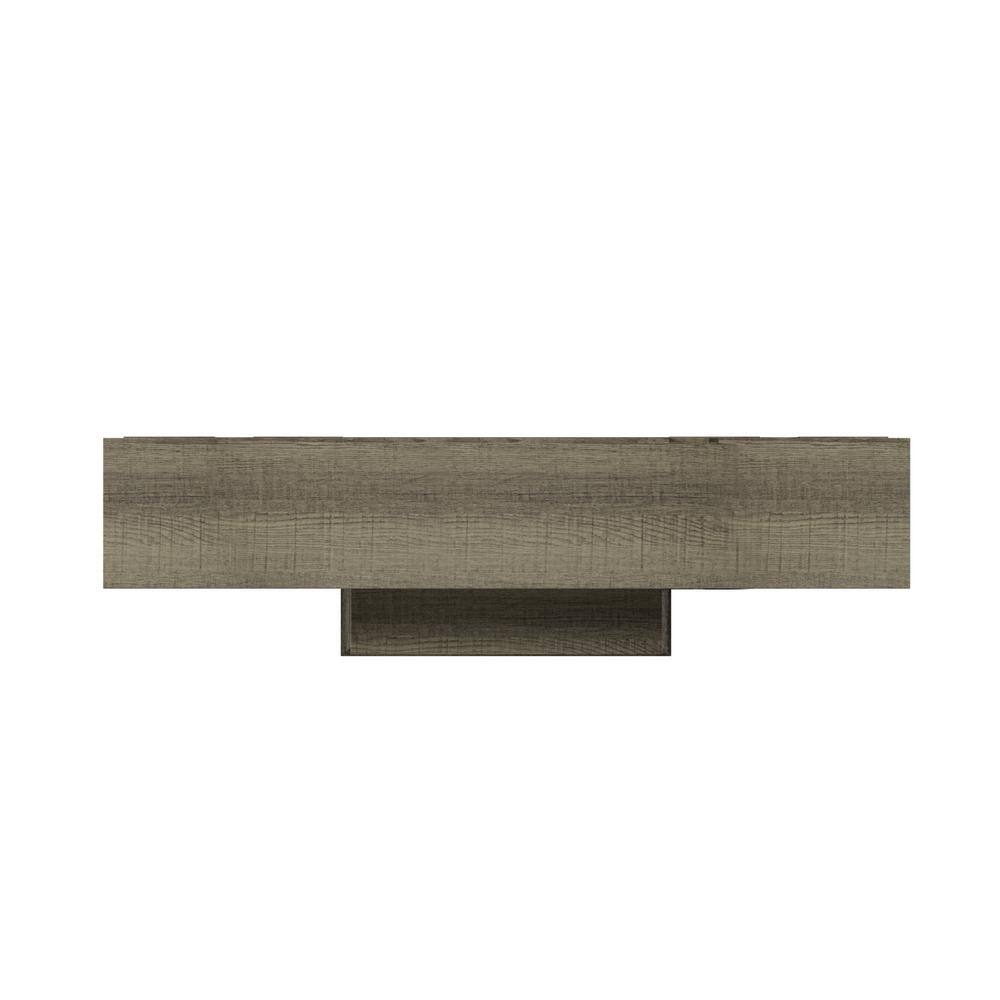 Saw Cut Oak TV Stand with Panorama Electric Fireplace and Glass Cabinets