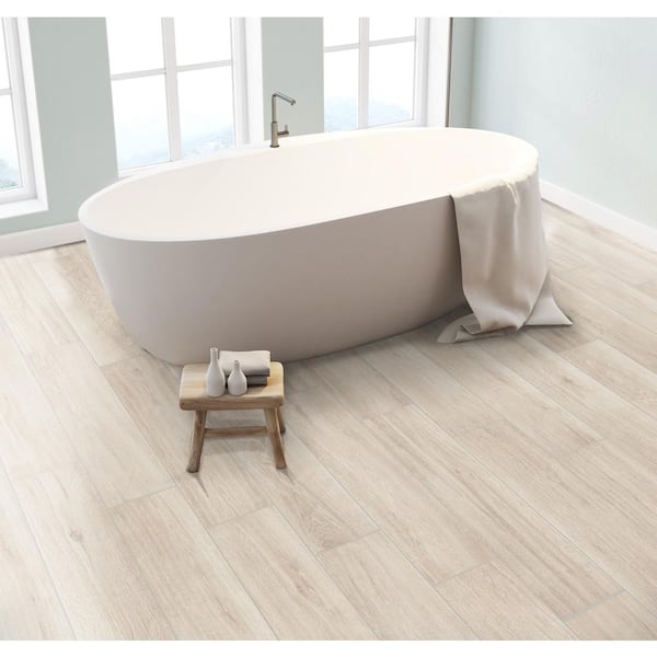 Chalet Natural 8 in. x 36 in. Light Beige Matte Porcelain Floor and Wall Tile (27 cases / 419.58 sq. ft. / Pallet)