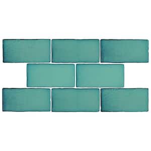 Take Home Tile Sample - Antic Special Lava Verde 6 in. x 3 in. Ceramic Wall