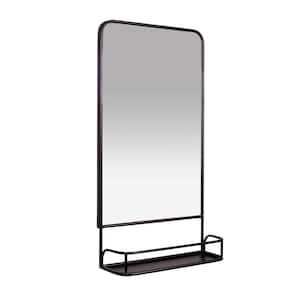 15.65 in. x 30.00 in. Modern Annie Wall Mirror with Shelf