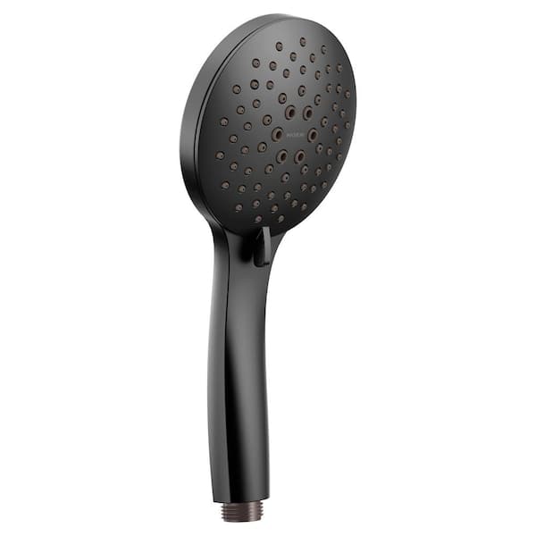 MOEN 5-Spray Patterns Wall Mount 1.75 GPM 4.38 in. Eco-Performance Handheld Shower Head in Matte Black
