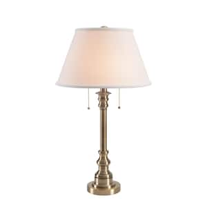 Plymouth 30.5 in. Antique Brass Indoor Table Lamp