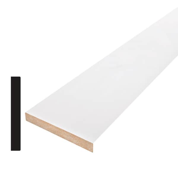 Pro Pack 121 1/2 in. x 5-1/2 in. x 96 in. Primed MDF Baseboard Moulding (8-Pack − 64 Total Linear Feet)