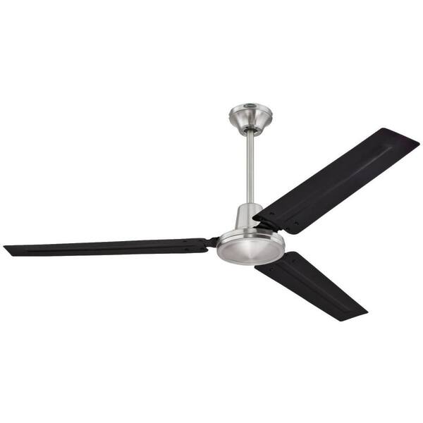 Westinghouse Industrial 56 in. Indoor Brushed Nickel Ceiling Fan with Wall Control