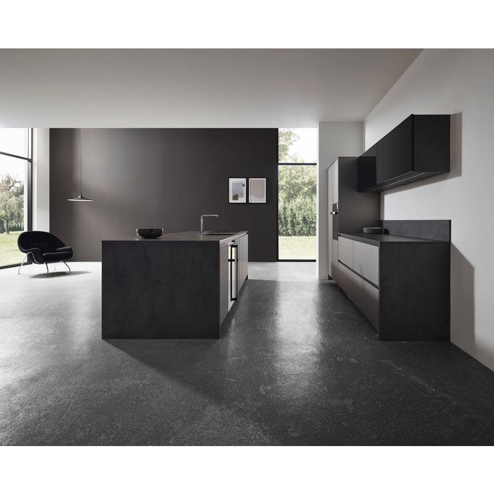 Polished Nickel L-Shape Kitchen Faucet with Pull-Out Spray