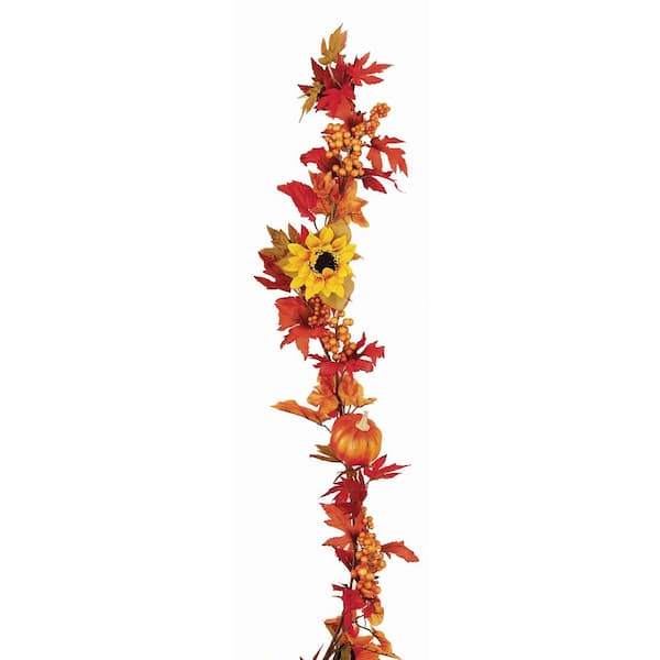 Unbranded 60 in. WP Gourd Berry Floral Garland