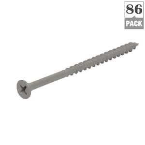 #9 x 2-1/2 in. Philips Bugle-Head Coarse Thread Sharp Point Polymer Coated Exterior Screws (1 lb./Pack)