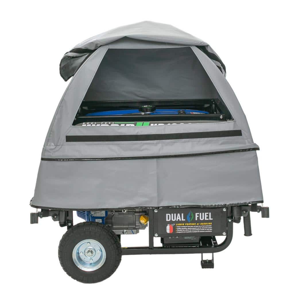 GenTent Plus Gray Waterproof Generator Running Cover Kit
