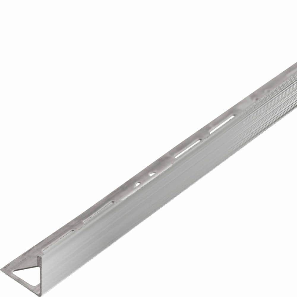 DUROSOL 0.4375 in. D x 98.5 in. W x 98.4 in. L L Angle Brushed Stainless Steel Metal Tile Edge Trim price history on PriceWatchPro