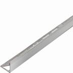 Durosol Profile 1/2 in. L Angle Brushed Stainless Steel Metal Tile Edge Trim