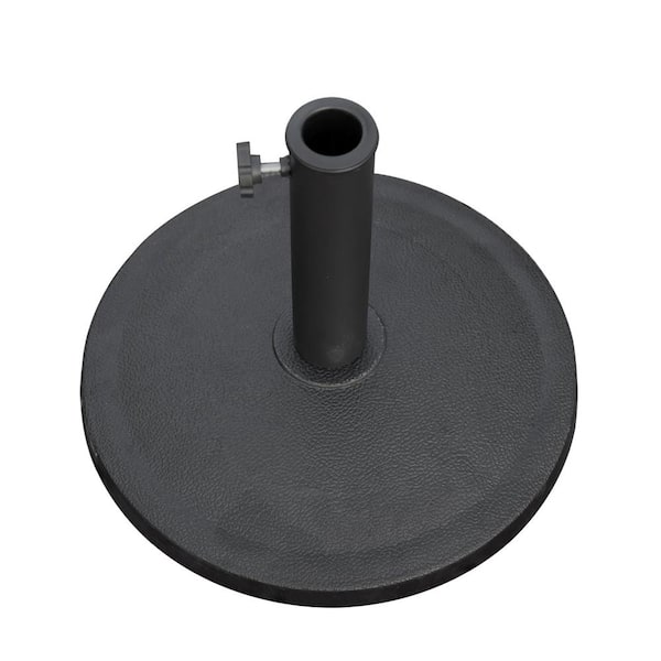 Boyel Living Patio Umbrella Base in Black with Adjustable Knob for Outdoor 1.5 in. - 1.9 in. Market Umbrella