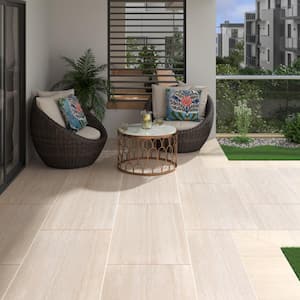Cordova Avorio 24 in. x 48 in. Matte Porcelain Paver Floor and Wall Tile (32 cases/256 sq. ft./pallet)