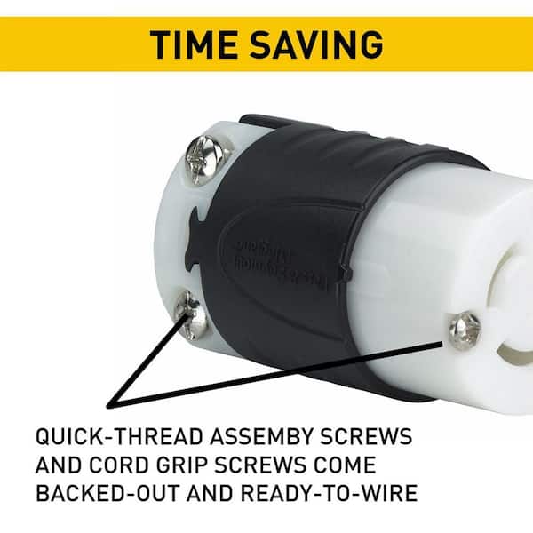Legrand Pass & Seymour Turnlok 20 Amp 250-Volt NEMA L6-20P Locking