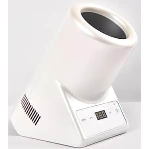 Glossy White Single Bottle Thermo-Electric Wine Chiller AC/DC and RV Connector