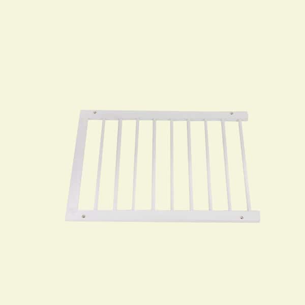 Cardinal Gates 22-1/4 in. White Extension for Step Over Gate