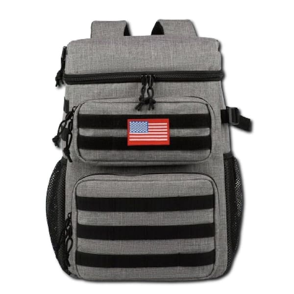 26 qt. Soft-Side Leakproof Tactical Backpack Cooler Insulated Waterproof Bag for Beach, Travel, Camping, Hiking