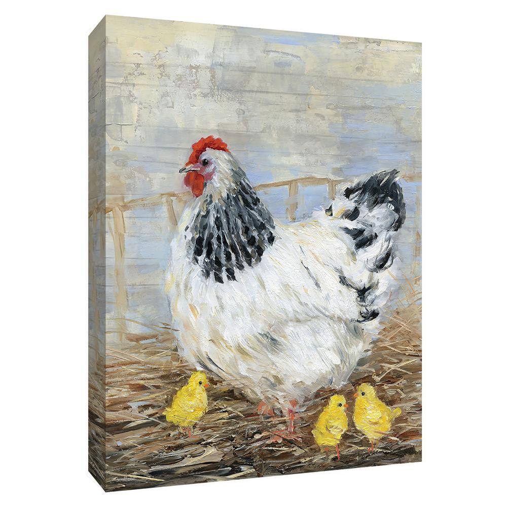 PTM Images 12 in. x 10 in. ''Farmhouse Chicken'' Canvas Wall Art-9 ...