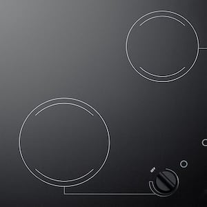 21 in. Radiant Electric Cooktop in Black with 2 Elements