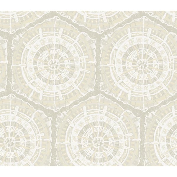 NuWallpaper Cream Harmony Peel and Stick Wallpaper Sample