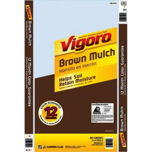 Vigoro 2 cu. ft. Brown Mulch 670-1002 - The Home Depot