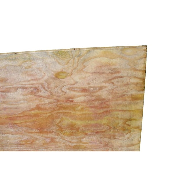 Unbranded 5/8 in. x 4 ft. x 8 ft. T1-11 Plain Hi-Bor Pressure-Treated Plywood