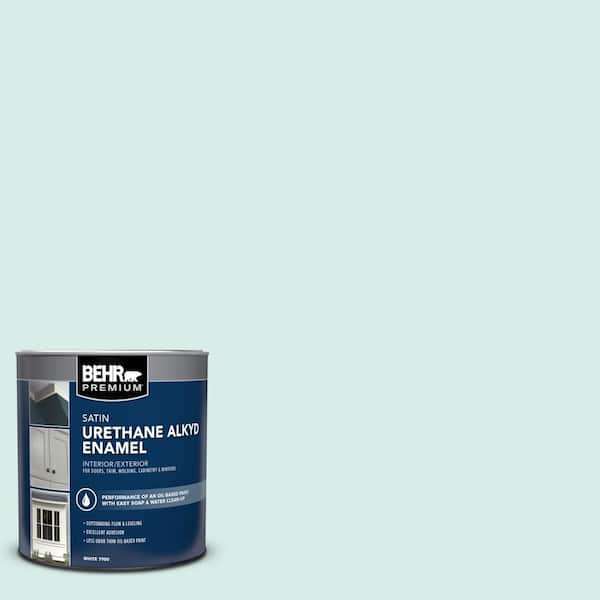 BEHR PREMIUM 1 qt. #M450-1 Dew Pointe Satin Enamel Urethane Alkyd Interior/Exterior Paint
