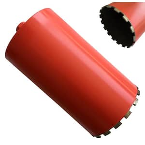 8 in. Diamond Wet Core Bit for Concrete and Masonry, 14 in. Drilling Depth, 1-1/4"-7 Arbor