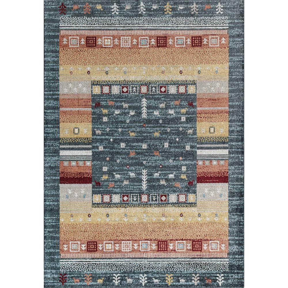 Rugs America Twilight Bayou 8 ft. x 10 ft. Indoor Area Rug RA31696 ...