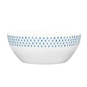 Blue Hammock 7.5 in., 47 fl. oz. (Blue) Porcelain Small Serving Bowl