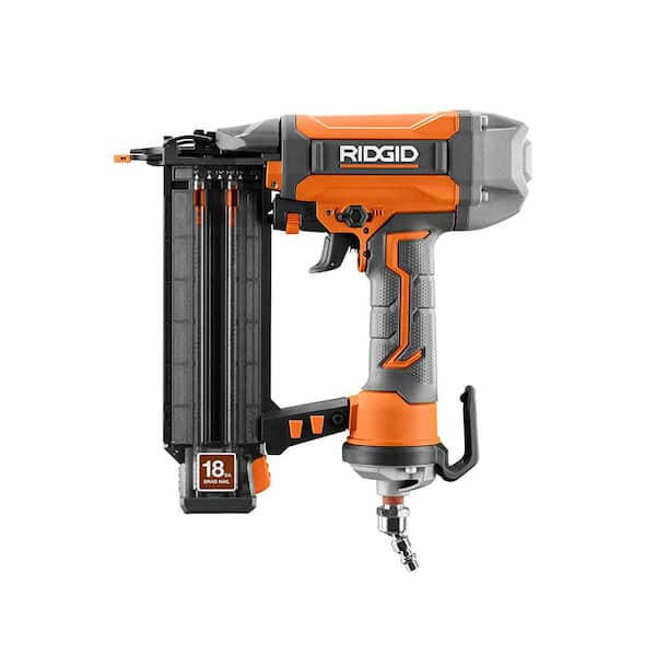 RIDGID Pneumatic 18-Gauge 2-1/8 in. Brad Nailer and 3-1/2 in. Full