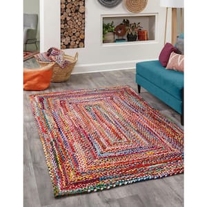 Braided Chindi Layer Multi 10 ft. x 13 ft. 1 in. Area Rug