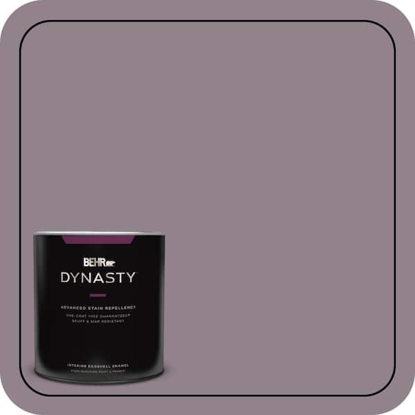 BEHR DYNASTY 1 qt. #N110-4 Gothic Purple One-Coat Hide Eggshell Enamel Interior Stain-Blocking Paint and Primer