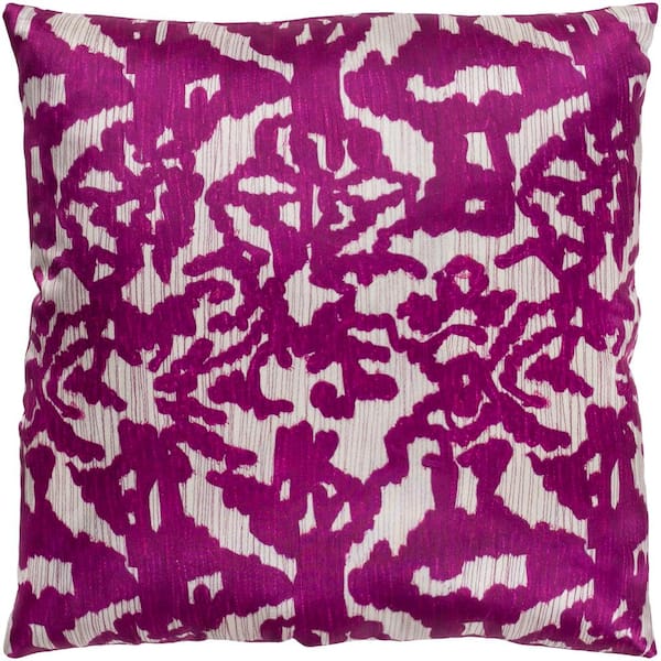Livabliss Alarel Purple Graphic Polyester 22 in. x 22 in. Throw Pillow
