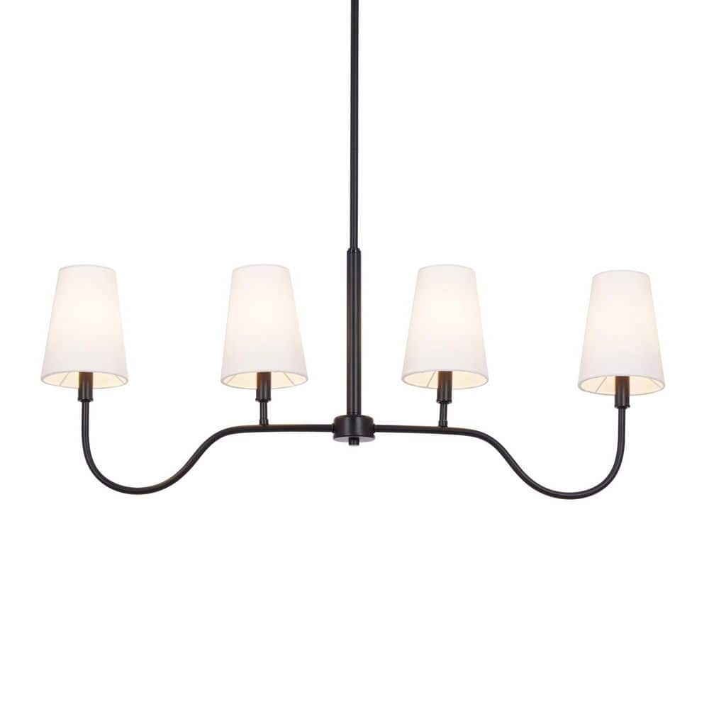 berkshire linear pendant with linen shades