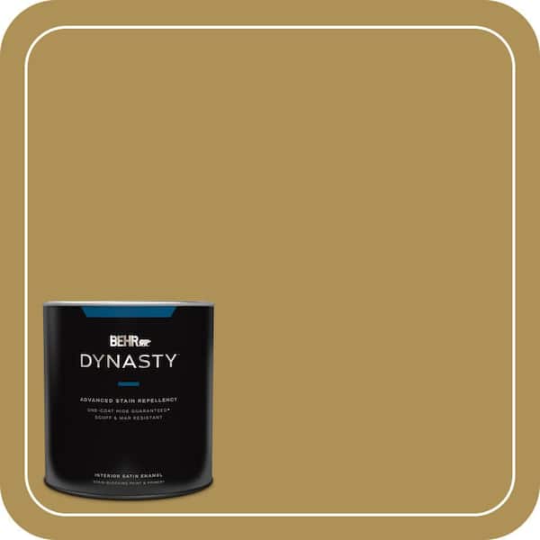 BEHR DYNASTY 1 qt. Home Decorators #HDC-FL14-7 Asian Pear Satin Enamel Interior Stain-Blocking Paint and Primer