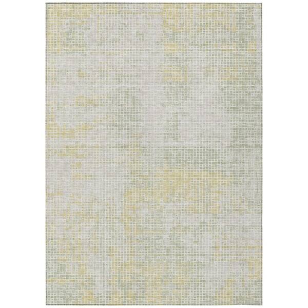 Chantille Machine Washable Indoor/Outdoor Abstract ACN2856 Ivory 10 ft. x 14 ft. Area Rug