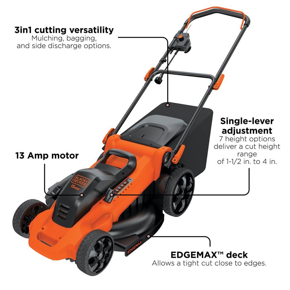 20in 13AMP Corded Electric Lawn Mower - rated 4.0785 stars from 1504 reviews