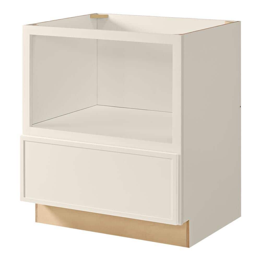 Leyton 30 in. W x 24 in. D x 34.5 in. H Ready to Assemble Plywood Slim Shaker Microwave Base Cabinet in Antique White price history on PriceWatchPro
