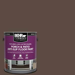 1 gal. #PMD-91 Iced Espresso Textured Low-Lustre Enamel Interior/Exterior Porch and Patio Anti-Slip Floor Paint