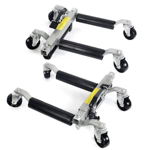 21 in. W 1500 lbs. Car Dolly Hydraulic Lift Jack Air Roller Vehicle Positioning Tow