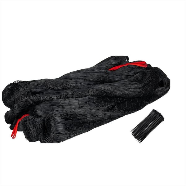 50 ft. x 50 ft. Nylon Bird Netting with 2.4 in. Square Mesh Hawk Net, Poultry Netting for Chicken Run